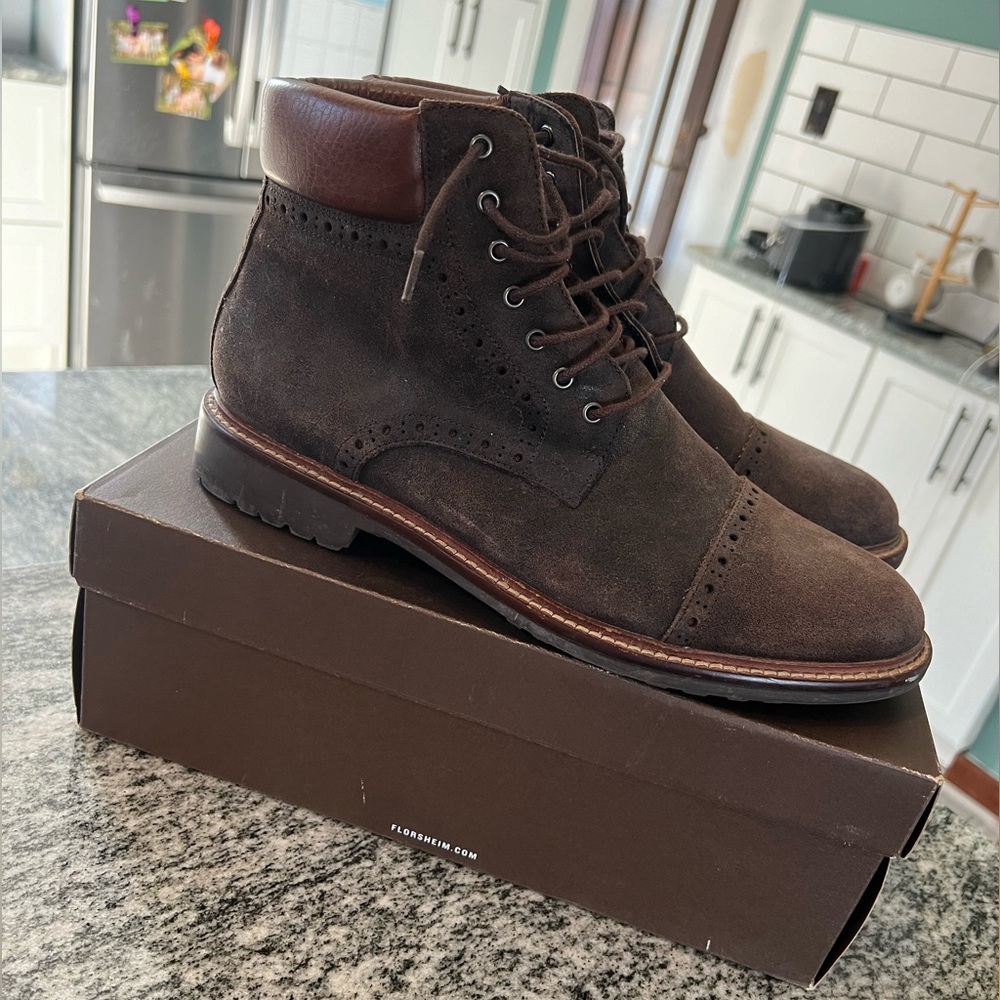 Men’s 1901 Leather Wax Suede Boots